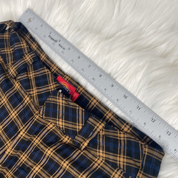 plaid dickies ankle pants juniors size 3 - Picture 8 of 12